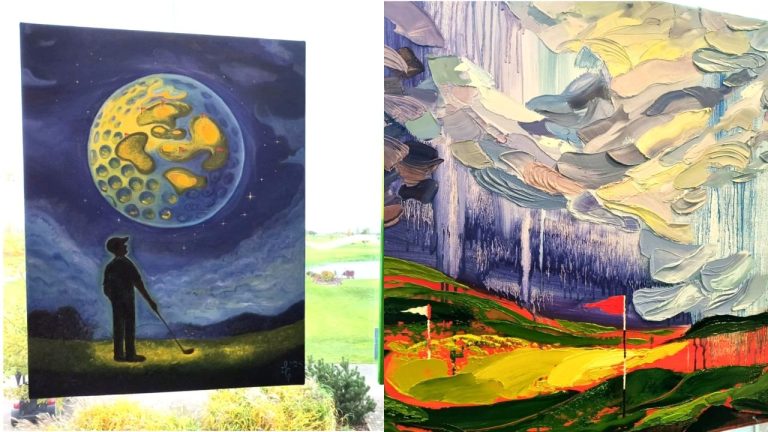 Art & Golf: в юрмальском гольф-клубе открылась выставка картин студии IZO Art