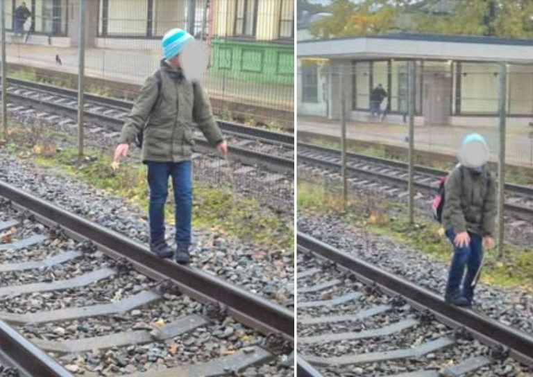 В Огре женщина спасла мальчика с железнодорожных путей