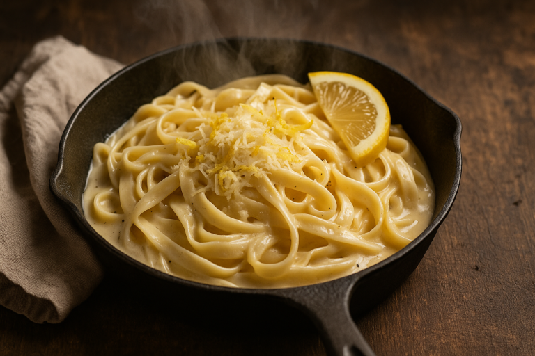 Ужин за 15 минут: сливочная паста с лимоном, как в итальянском ресторане