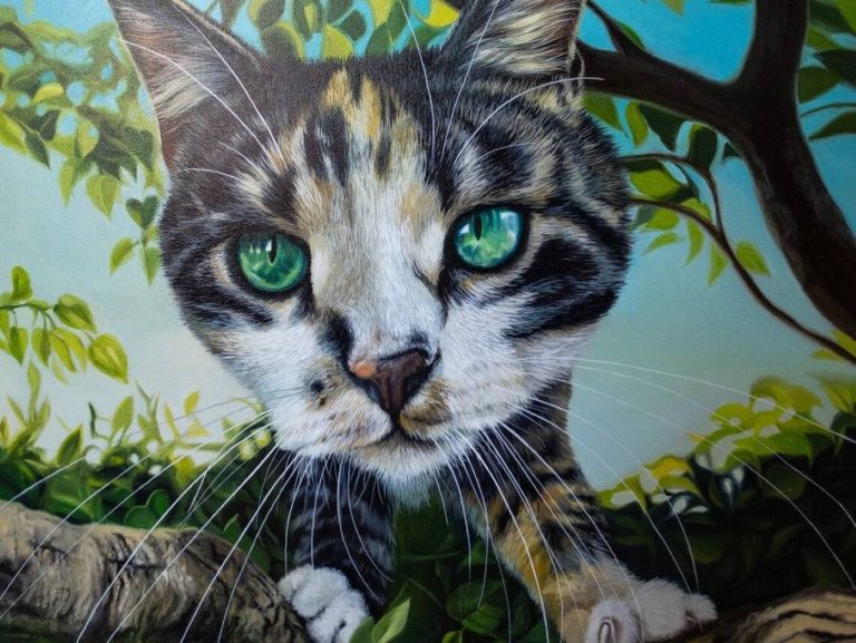 Кошки на картинах: Даугавпилс приглашает на уникальную выставку масляной живописи