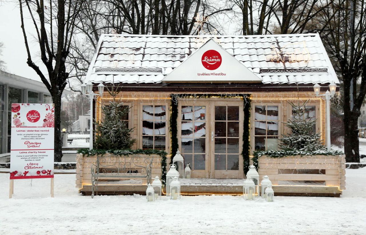 Пусть сбудутся 1250 детских желаний! В Риге традиционно откроется благотворительный домик «Laima»