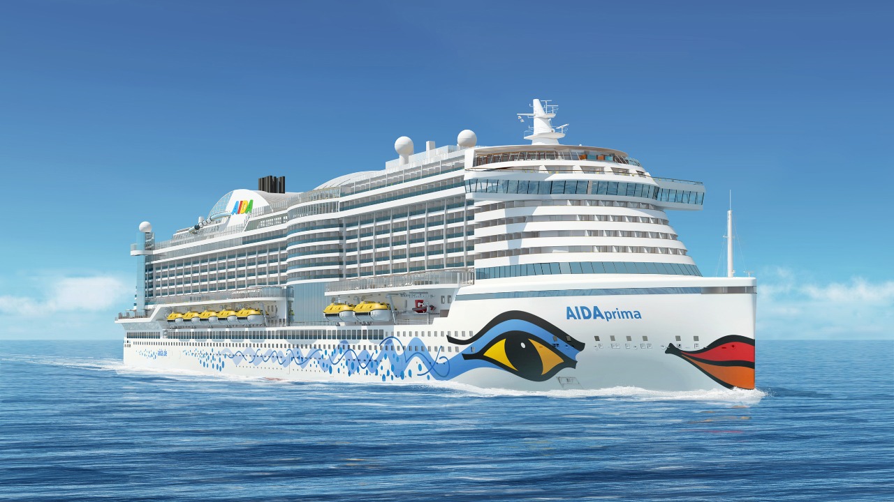 На праздники в Ригу впервые зайдёт гигантский лайнер AIDAprima. Капитан получит красно-бело-красный торт