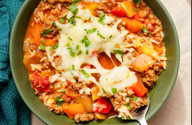 Суп с фаршированным перцем без фарширования. «Ленивый» рецепт