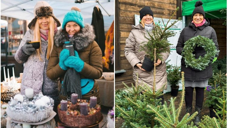 В Калнциемском квартале открылась рождественская ярмарка