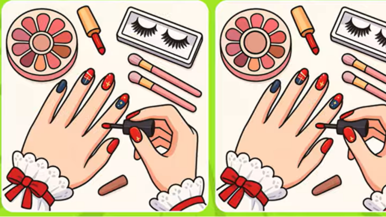 Маникюр под микроскопом: найдёте ли вы 3 отличия за 15 секунд?