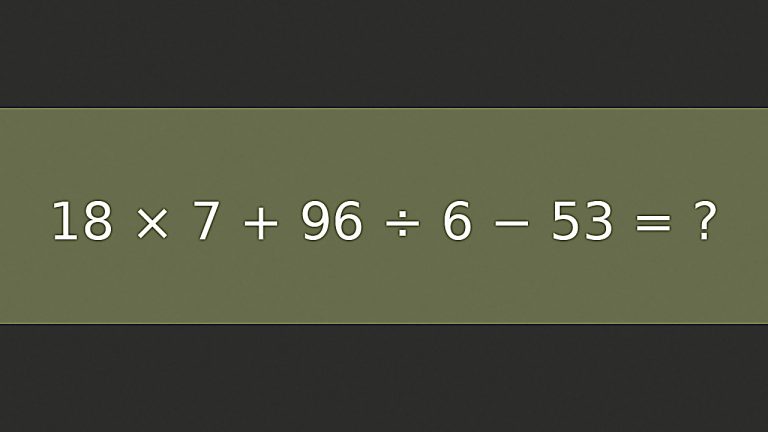 💥 Математический тест, который через 30 секунд даст понять, как вы считаете в уме