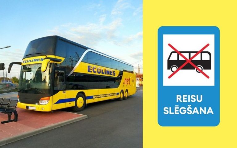 Ecolines закрывает часть рейсов в Латвии: отменяются маршруты Рига - Вентспилс и Резекне - Даугавпилс