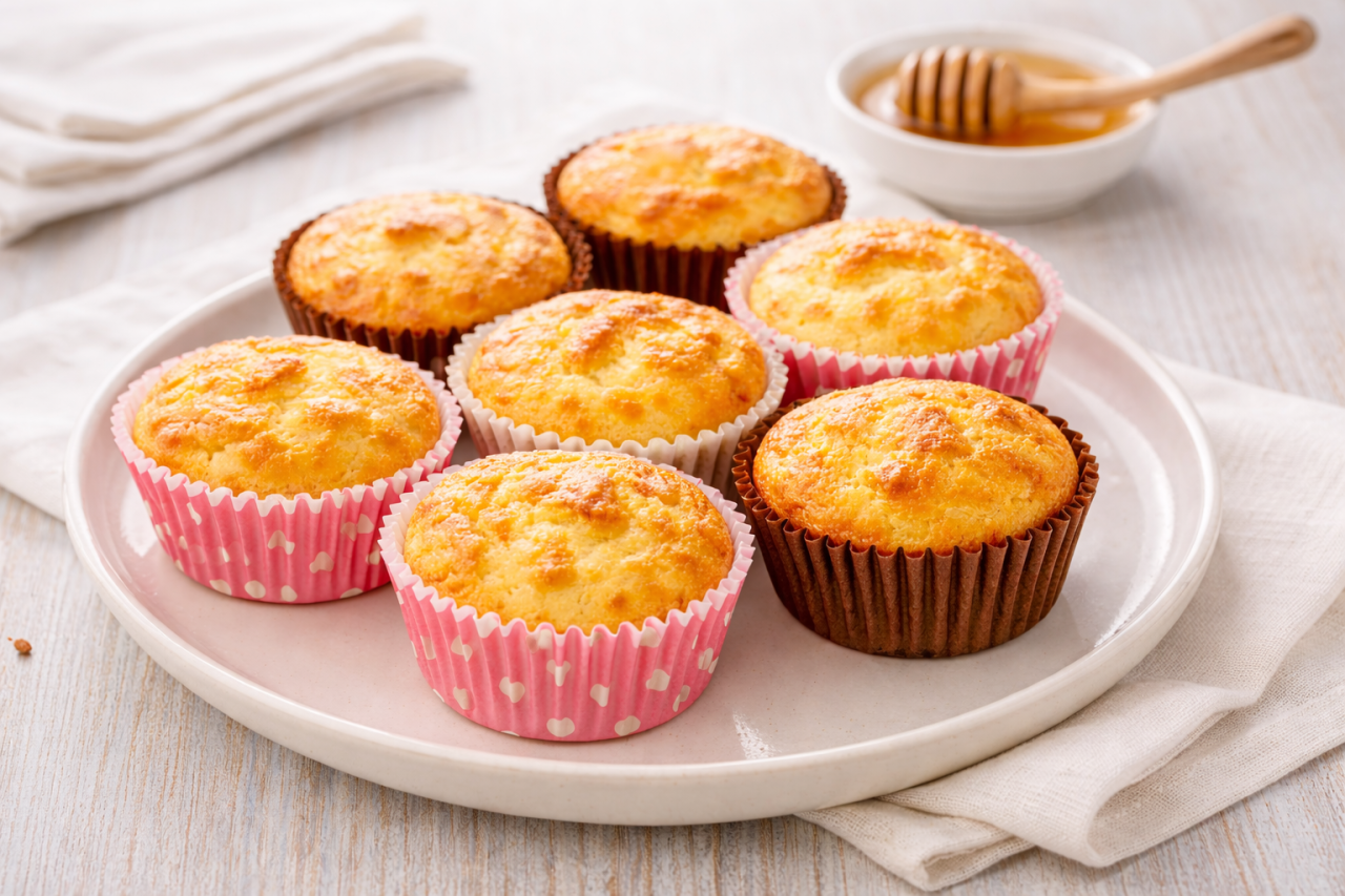 Творожные кексы на рисовой муке: нежные, воздушные и всего за 40 минут