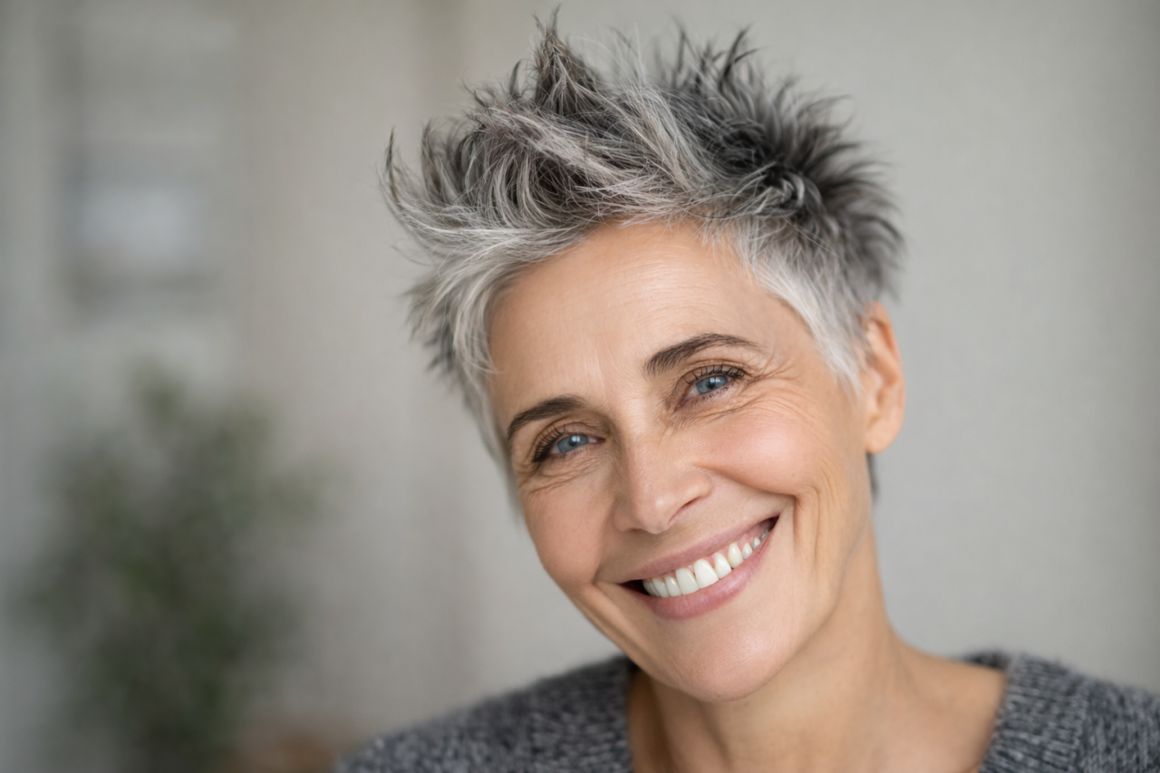 Шея длиннее, скулы чётче, образ свежее: омолаживающие короткие стрижки для женщин около 60