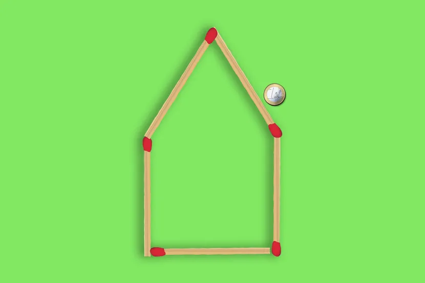 Головоломка для внимательных: какие три спички нужно передвинуть, чтобы монетка оказалась внутри домика