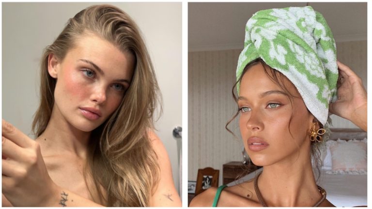 Женщина моет волосы в ванной комнате, демонстрируя правильный уход за волосами и технику нанесения шампуня и кондиционера