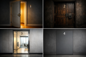 Психологический тест: выберите одну из четырёх дверей и узнайте, где вы боитесь сделать шаг и почему откладываете важные решения