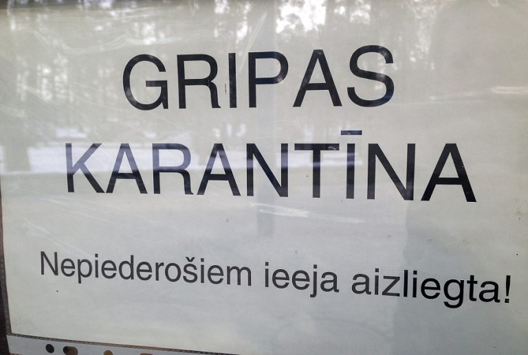 Эпидемия гриппа в Латвии: Екабпилс лидирует по числу заболевших