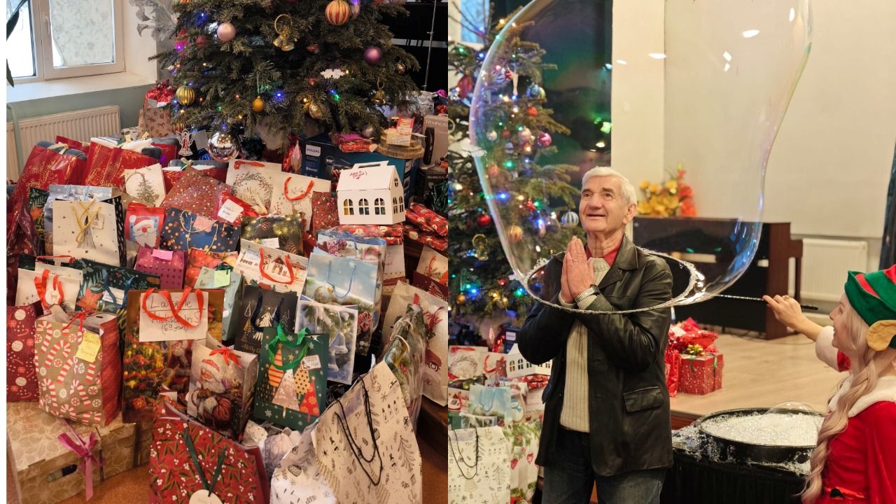 «Ангелы добра» устроили праздник для 196 жителей Даугавпилсского социального центра