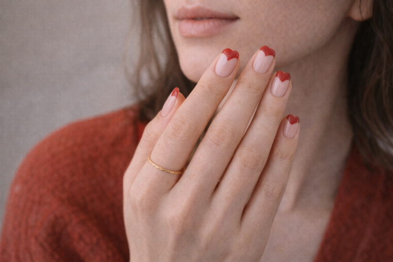 Valentine’s nails 2026: минимализм, металл, бархат, розы, микро-френч