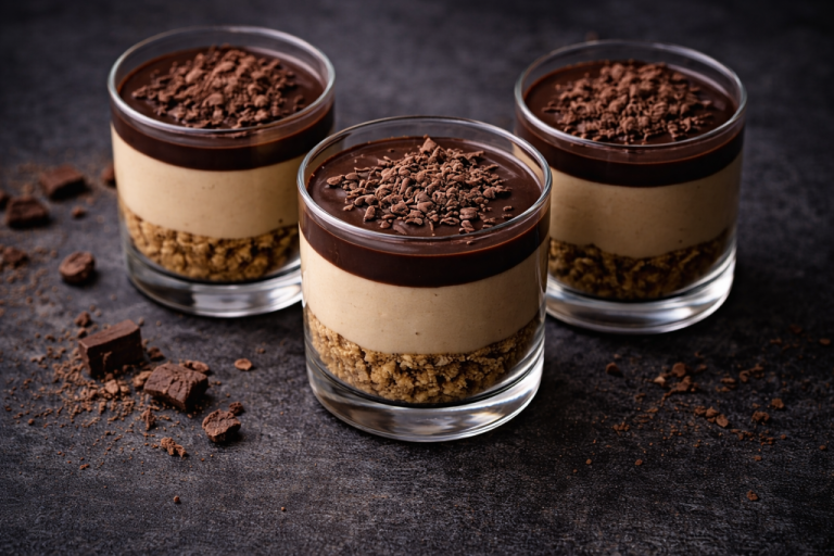 🍮 Десерт к кофе за 30 минут: крамбл, мусс, ганаш