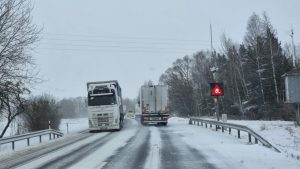 ДТП на Кекавской объездной дороге между Баложи и Рижской окружной — столкновение восьми автомобилей