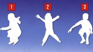 Три ребёнка на изображении для визуального психологического теста на тип мышления