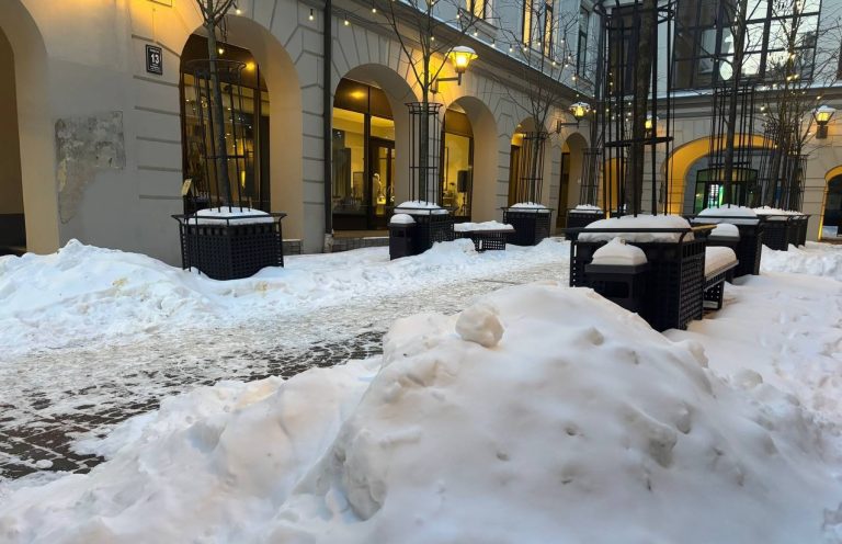 Жизнь в буераках: Божена Рынска жестко раскритиковала работу коммунальных служб в заснеженной Латвии