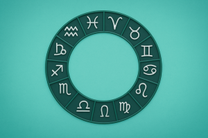 зодиакальный круг с символами 12 знаков зодиака на светлом нейтральном фоне, гороскоп на 25 февраля 2026 года, среда