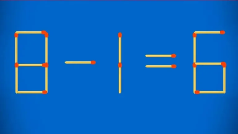 Почему решение задач со спичками полезно для психики? Попробуйте исправить пример 8 - 1 = 6