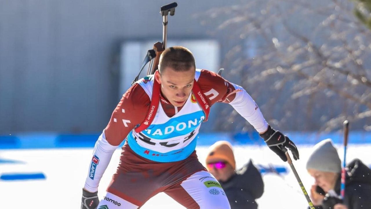 16-летний биатлонист Лозберс завоевал золотую медаль на ЧМ среди юниоров