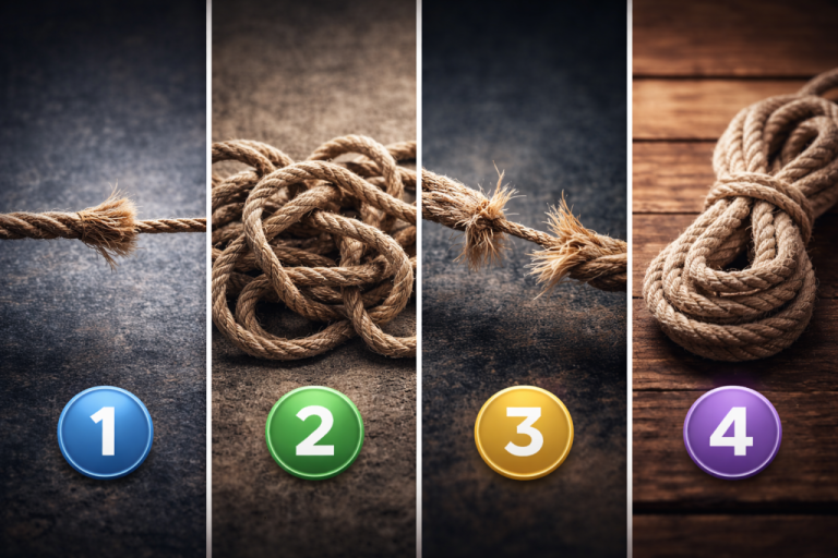 Тест на внутреннее напряжение: какую верёвку вы выбираете - и где вы держитесь из последних сил