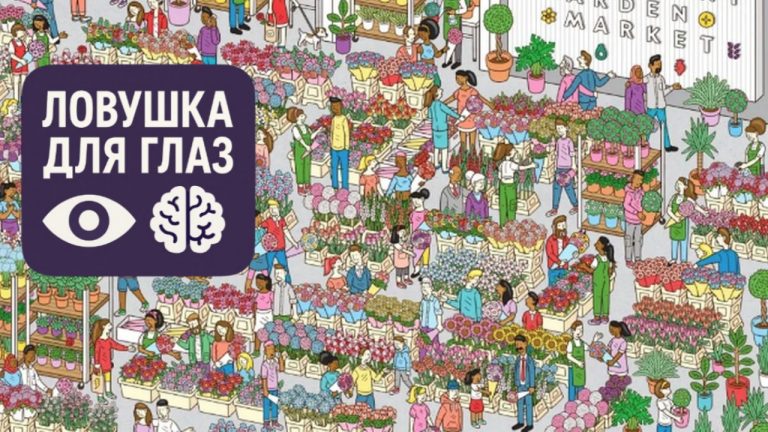 🌹 Ловушка для глаз: сможете найти 5 спрятанных роз на цветочном рынке за 60 секунд?