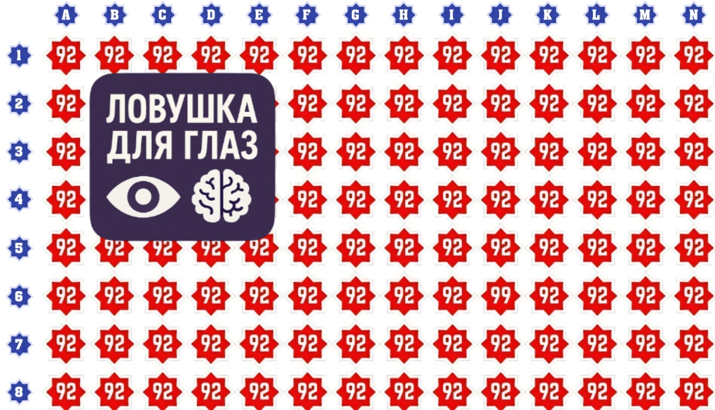 Эта визуальная головоломка сводит людей с ума: где спрятано число 99?