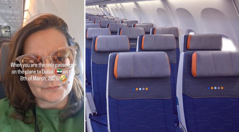 Жительница Риги оказалась единственной пассажиркой на рейсе из Риги в Дубай