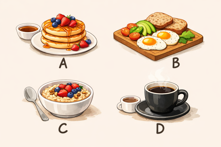 Что ваш завтрак говорит о вашем характере: сладкое, солёное или только кофе? Психологический тест личности