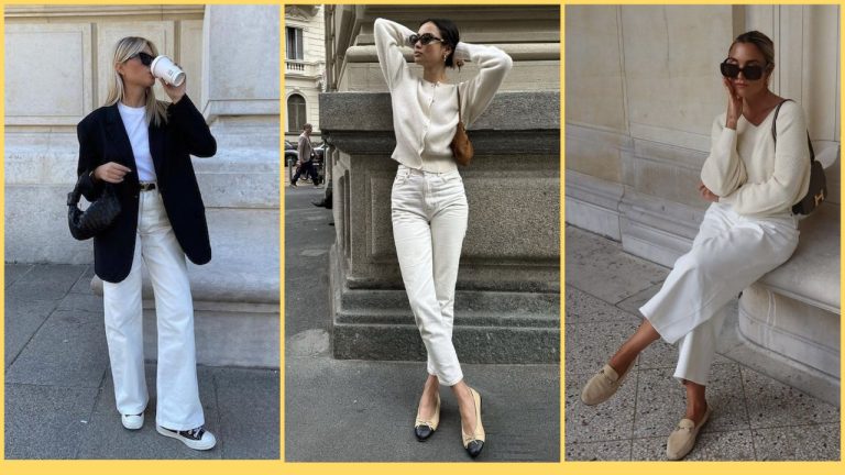 Белые джинсы снова в тренде: как носить их весной 2026 и выглядеть стильно