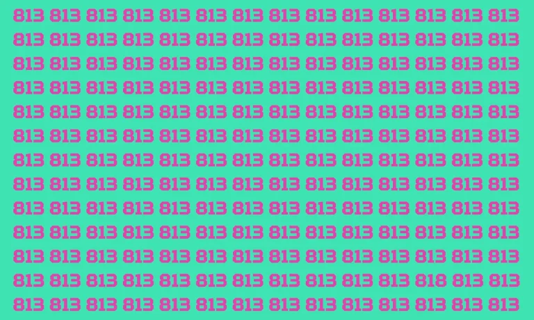 Только очень внимательный человек найдёт здесь 818 за 10 секунд