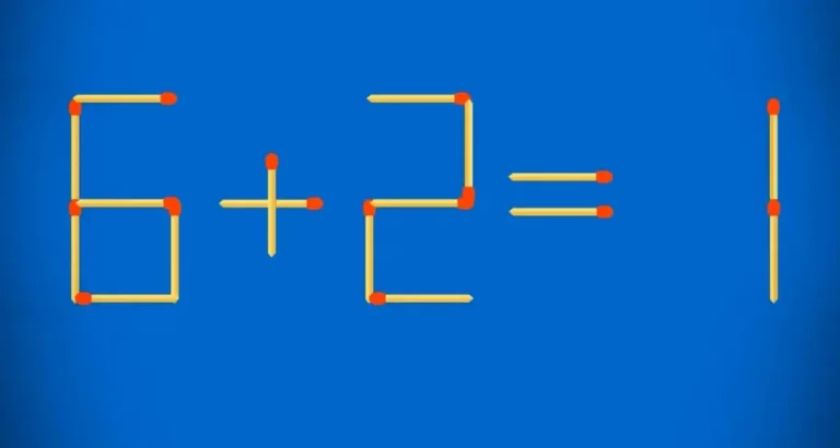 🧩 6 + 2 = 1? Исправьте этот абсурд за 10 секунд, если вы настоящий мастер головоломок