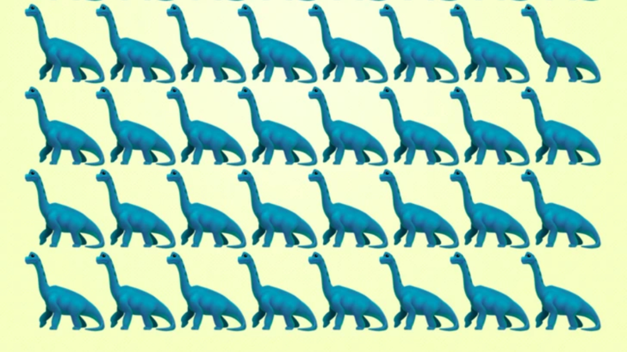 Где «другой» динозавр? Если взгляд действительно цепкий, вы справитесь почти сразу