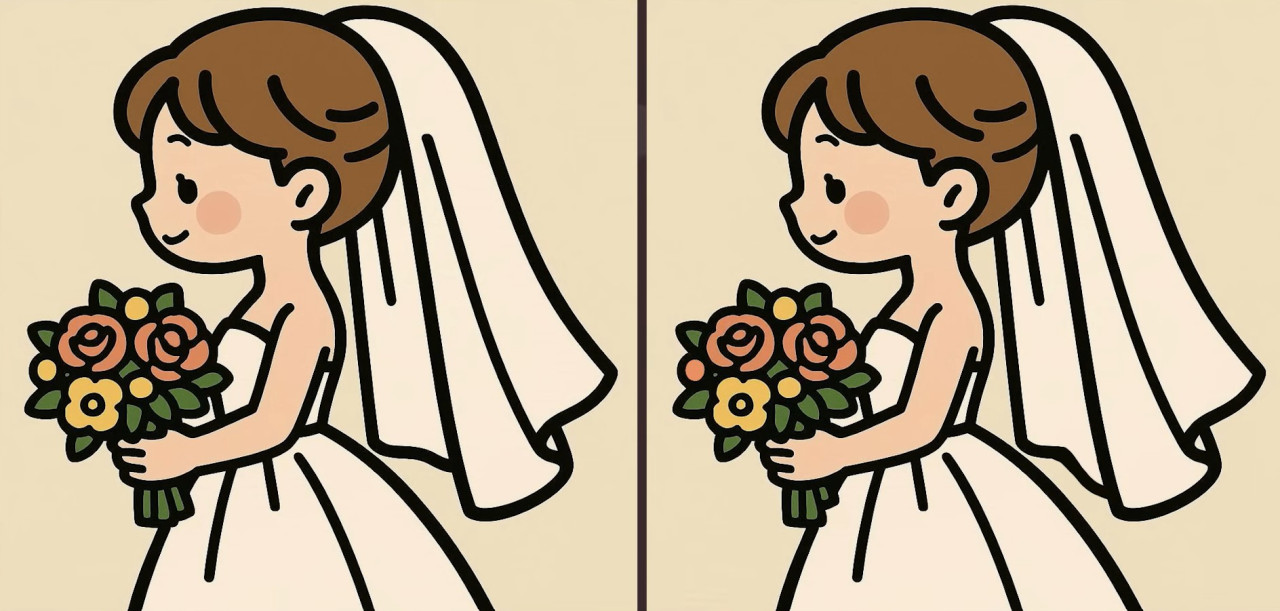 Свадебная картинка, в которой что-то пошло не так: быстрый тест на внимательность