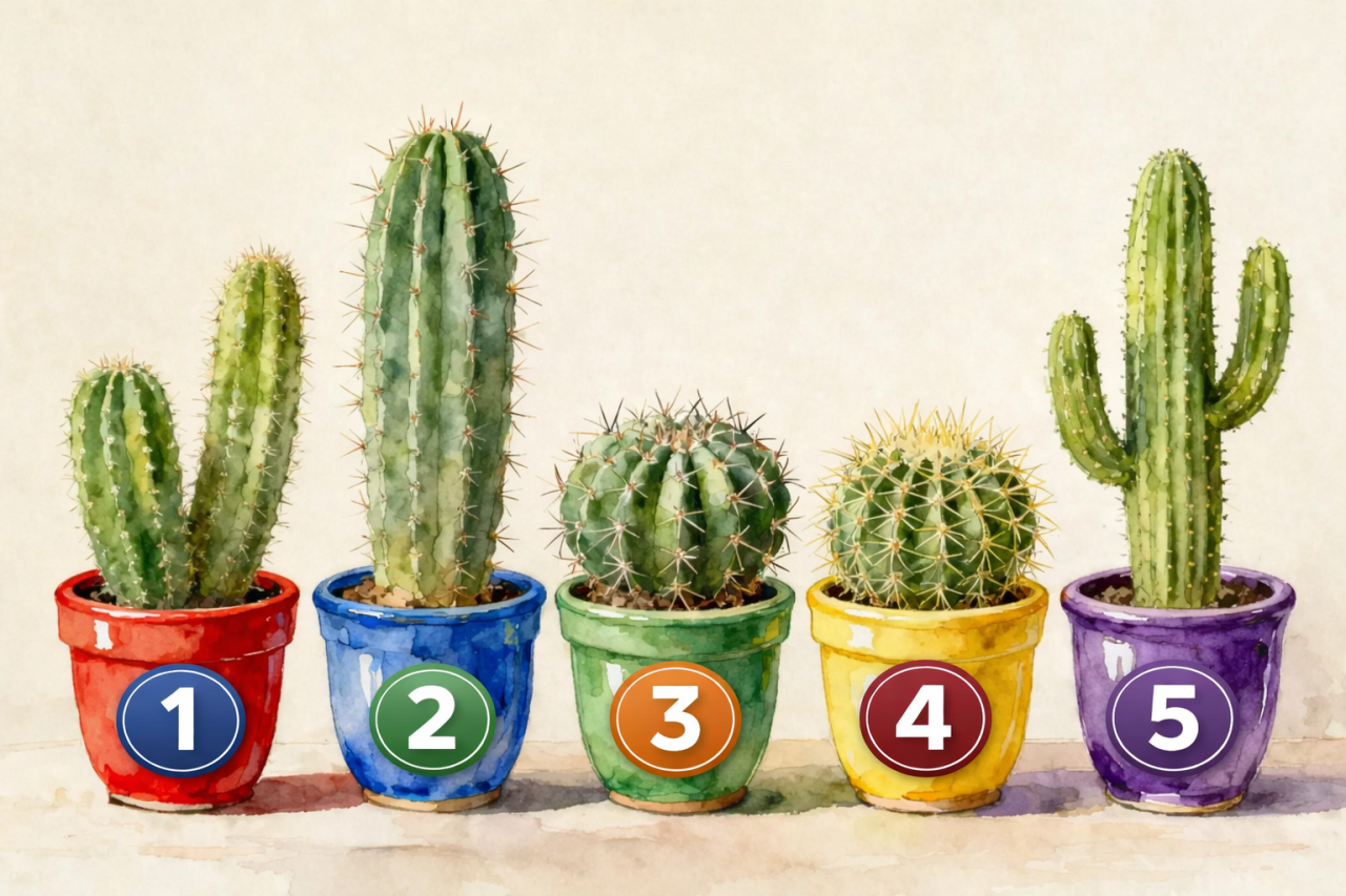Выбор кактуса укажет на ваш главный недостаток: психологический тест поможет встать на верный путь