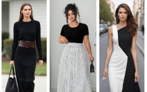 модные образы с акцентом на талию стиль одежда силуэт песочные часы