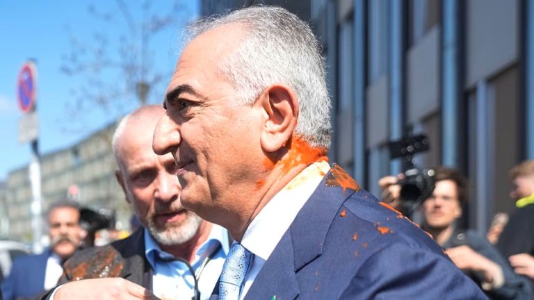Наследного принца Ирана облили кетчупом