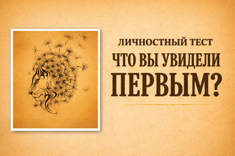 Что вы увидели первым - одуванчик или льва? Этот тест покажет, как вы ведёте себя в отношениях