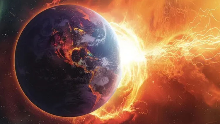 Серия мощных вспышек на Солнце спровоцирует затяжную магнитную бурю в конце апреля