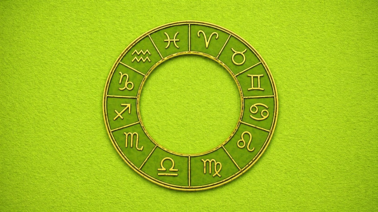 Зодиакальный круг с символами завершения и итогов, отражающий окончание дел и подведение результатов — гороскоп на 29 апреля 2026 года.