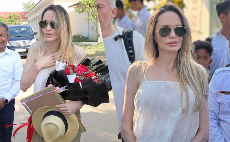 Неузнаваемая Анджелина Джоли в Камбодже спровоцировала волну слухов о появлении двойника