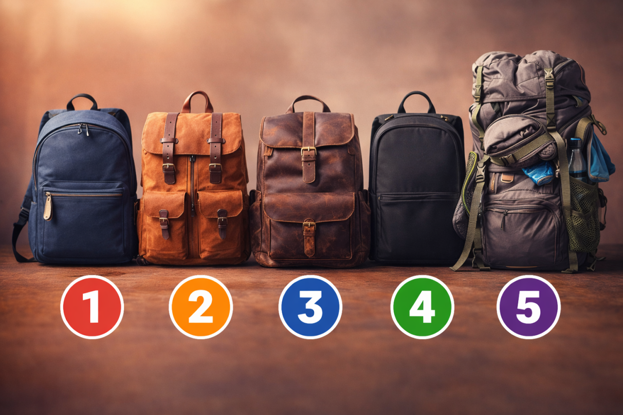 Тест: выберите рюкзак - и узнайте, что вы носите с собой слишком долго