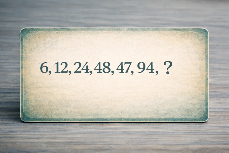 Быстрый тест на сообразительность: какое число должно быть следующим