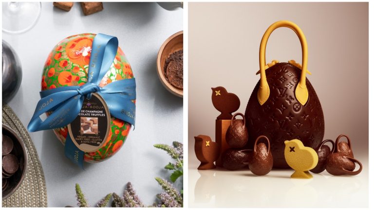 Роскошные пасхальные шоколадные яйца и дизайнерские десерты от известных брендов и кондитеров — стильная праздничная композиция