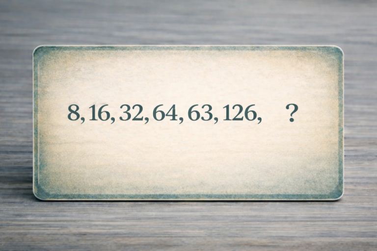 Какое число должно быть следующим: быстрый тест на логику