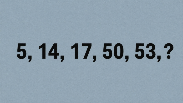 Логическая задача для внимательных: что идет после 53?
