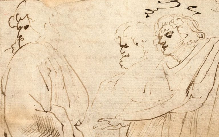 В Бельгии впервые представили уникальный рисунок Рубенса с черновиком дипломатического письма