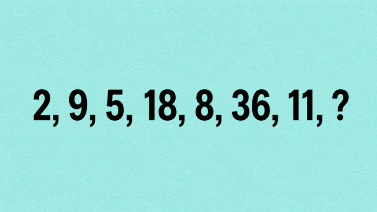 Только самые внимательные находят ответ за 30 секунд: 2, 9, 5, 18, 8, 36, 11, ?